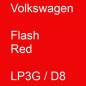 Preview: Volkswagen, Flash Red, LP3G / D8.